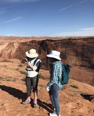 ETD hiking Horseshoe Bend for a project