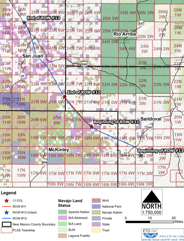 NMGC ROW #11 and #13 Project Map