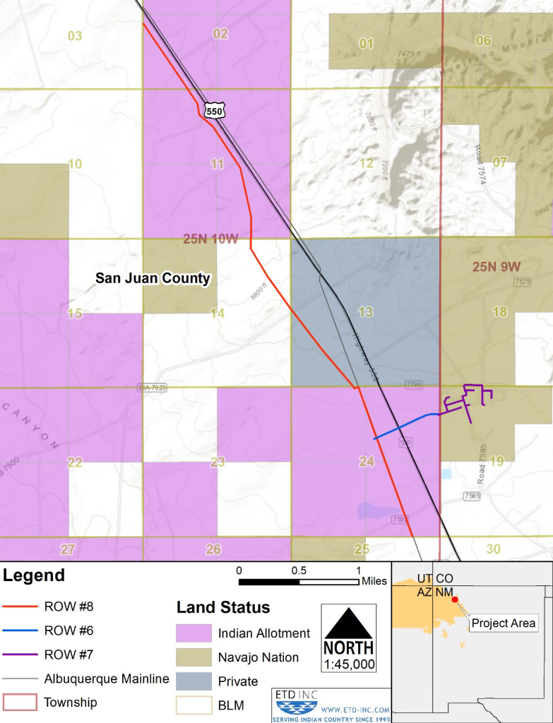NMGC ROW #6 #7 and #8 Project Map